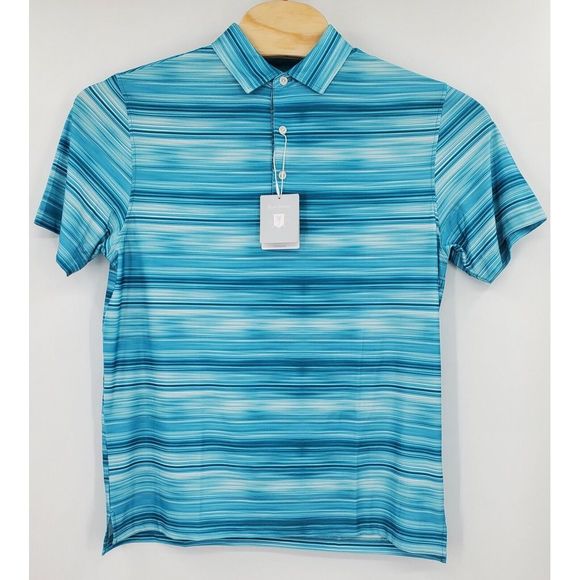 Hickey Freeman Other - Hickey Freeman Aqua Golf Polo Shirt Men's Size Small Wicking UPF Ret $94 New